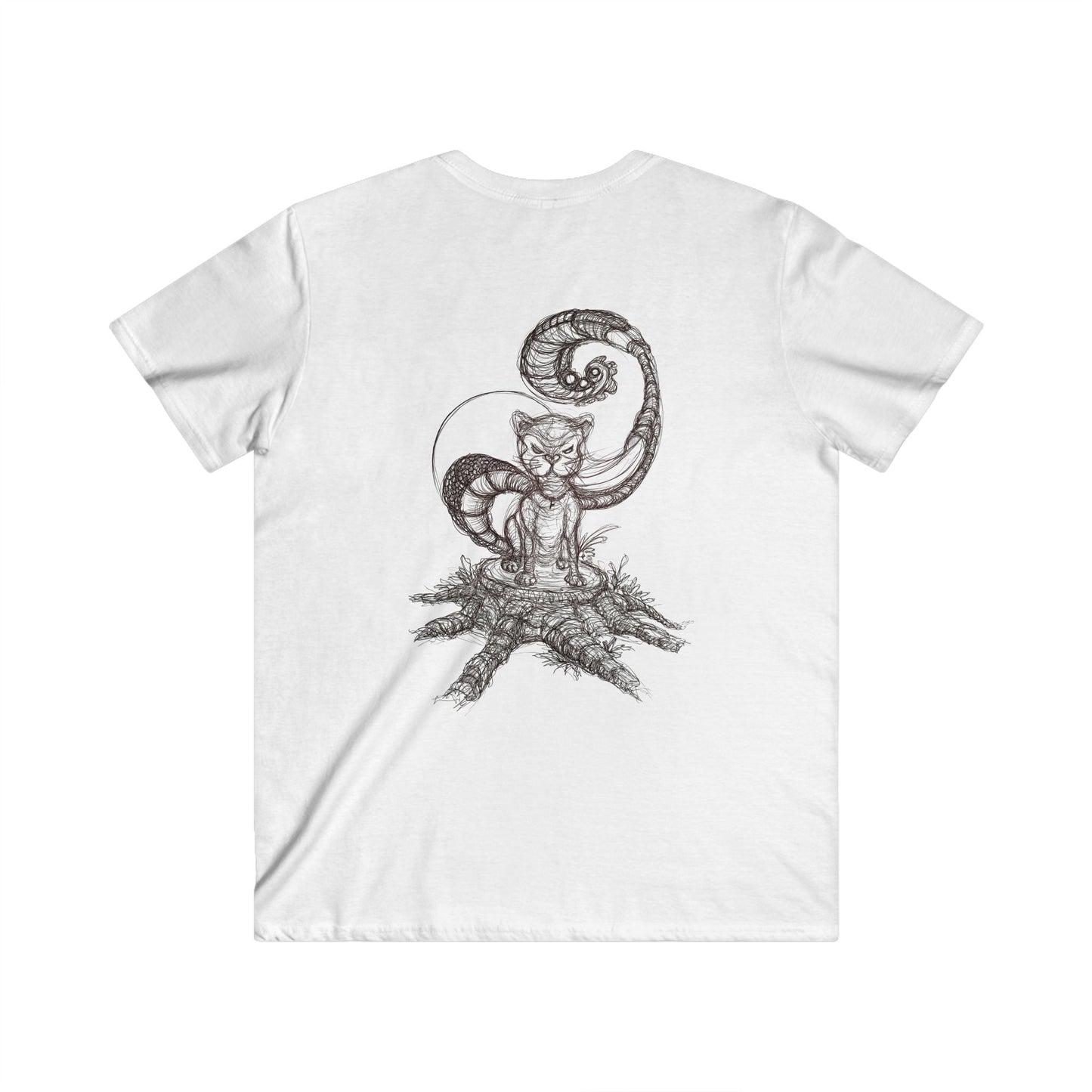 HOLZKATER by LaPame - Artistic Logo Interpretation by PhiAuteria - V Neck Shirt
